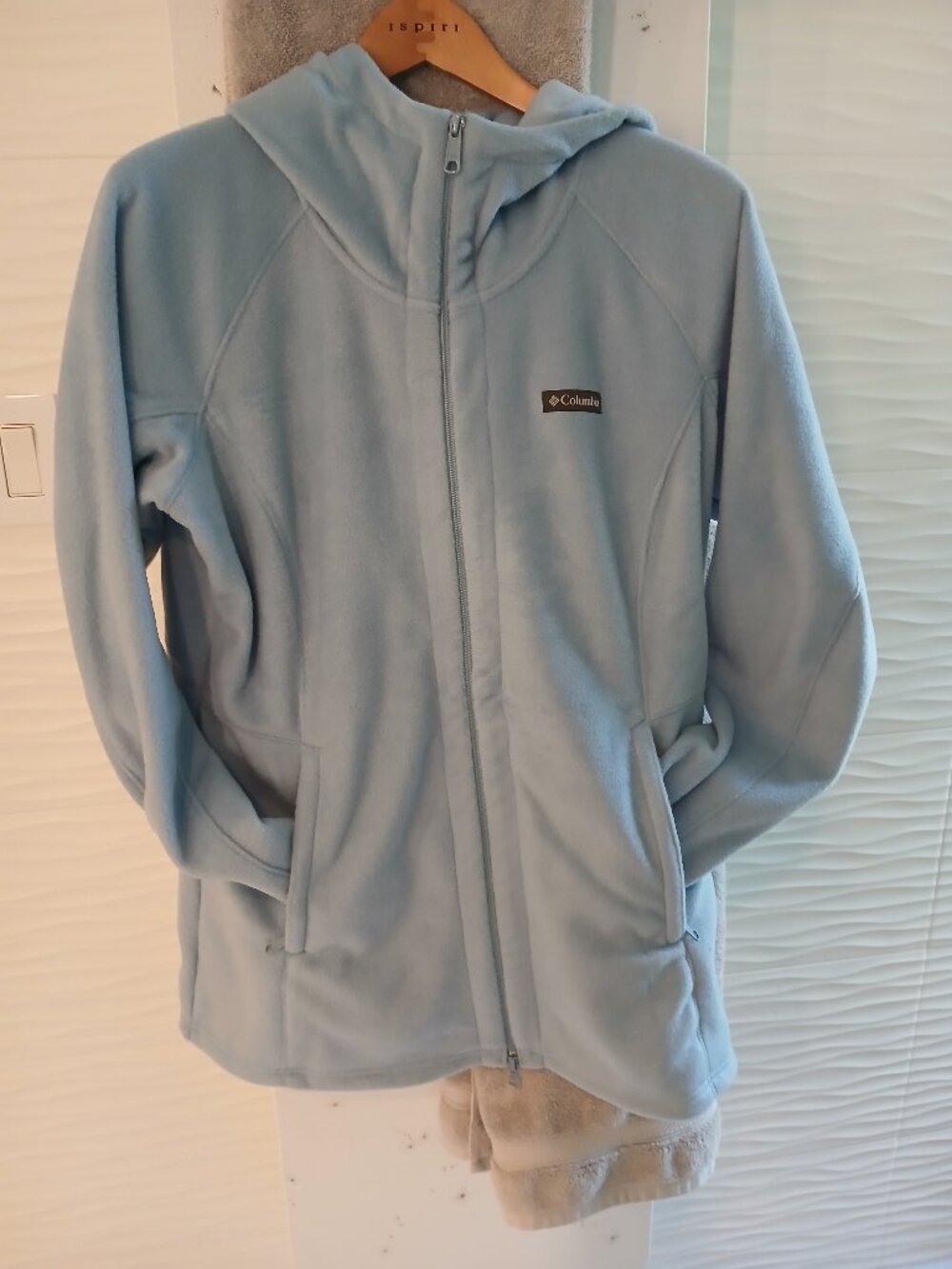 Long fleece zipper jacket
